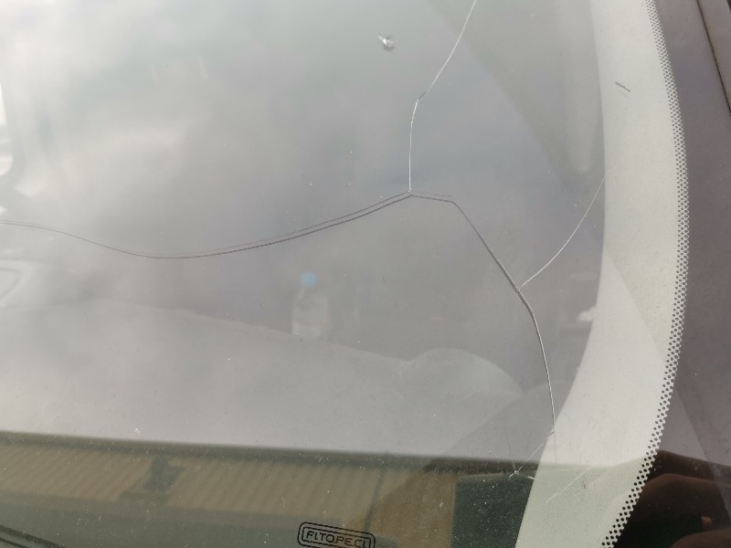 Cracked windscreen